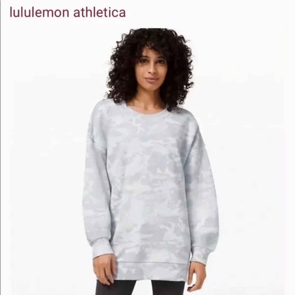 Lululemon Perfect Oversized Crew (POC), Incognito Camo Alpine White Multi